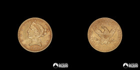 Estados Unidos, Filadelfia. 5 Dolares. 1904. Oro.