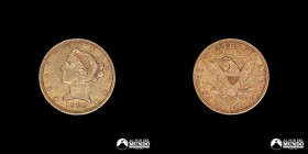 Estados Unidos, San Francisco. 5 Dolares 1906. Oro.