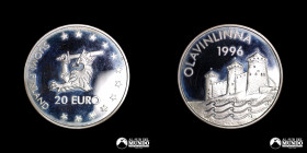 Finlandia. 20 Euros. 1996. Conmemorativa: Castillo de Olavinlinna.