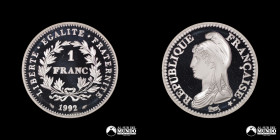 Francia. 1 Franco 1992. Conmemorativa: 200° aniversario de la Republica Francesa.