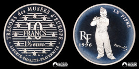 Francia. 10 Francos / 1 ½ Euro 1996. Le Fifre, Edouard Manet.