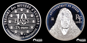 Francia. 10 Francos / 1 ½ Euro 1997. Autorretrato en piel de Durero.