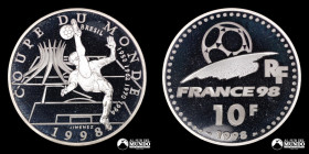 Francia. 10 Francos 1998. Copa Mundial de Futbol de 1998: Brasil.