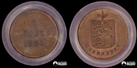 Guernsey. 1 Double. 1830. PCGS MS64BN.