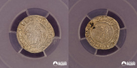 Hungria, Kremnica. 1 Denar. 1543. PCGS UNC Details.