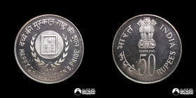 India. 50 Rupias. 1979. Conmemorativa: Año Internacional del Niño.