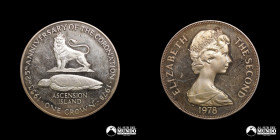 Isla Ascension. 1 Corona. 1978. Conmemorativa: 25 años de la coronacion de Isabel II.