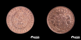 Islas Azores. 5 Reis. 1880 (Luis I).