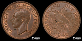 Nueva Zelanda. 1 Penique. 1942 (Jorge VI). PCGS MS63BN.