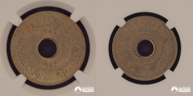 Palestina (Reino Unido). 10 Mils. 1942. NGC MS63.