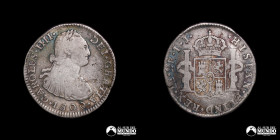 Peru, Lima. 2 Reales. 1800 (Carlos IV). IJ.