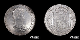 Peru, Lima. 8 Reales. 1820 (Fernando VII). JP.