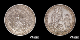 Peru, Lima. 1 Sol. 1895. TF.