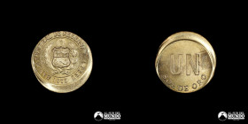 Peru. 1 Sol de Oro. 1975. Error: Cospel desalineado.