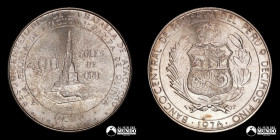 Peru, Lima. 400 Soles de Oro. 1976. Conmemorativa: Batalla de Ayacucho.