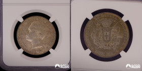 Portugal. 500 Reis. 1910. Conmemorativa: Centenario de la Guerra Peninsular. NGC UNC Details.