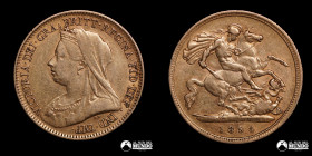 Reino Unido, Londres. ½ Soberano. 1894 (Victoria). Oro.