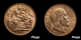 Reino Unido, Londres. 1 Soberano. 1905 (Eduardo VII). Oro
