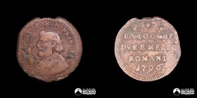 Santa Sede (Estados Pontificios), Roma. 2 ½ Baiocchi. 1796.