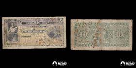 Chile, Banco de Ahorros y Prestamos. 10 Pesos. 1891.