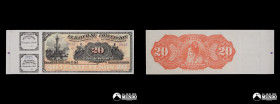 Chile, Banco de Concepcion. 20 Pesos (con talon).