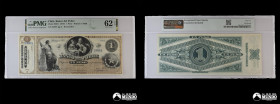 Chile, Banco del Pobre. 1 Peso. 1870. PMG UNC 62.