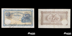 Chile, Republica. 2 Pesos. 1925.
