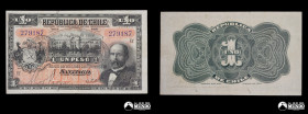 Chile, Republica. 10 Pesos 1925.
