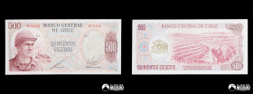 Chile, Banco Central. 500 Escudos. 1971.
