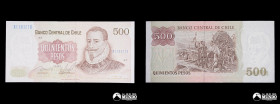 Chile, Banco Central. 500 Pesos. 1982.