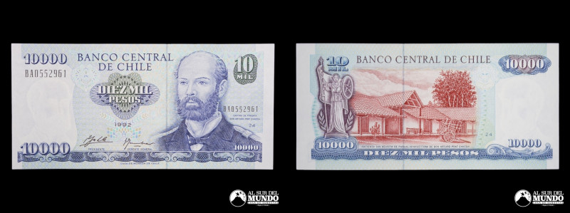 Chile. Banco Central. 10.000 Pesos 1992. Zahler - Marshall. P#156a (UNC)

Esti...