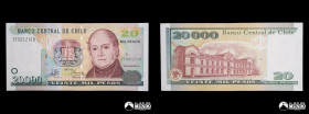 Chile, Banco Central. 20.000 Pesos 1999. REPOSICION.