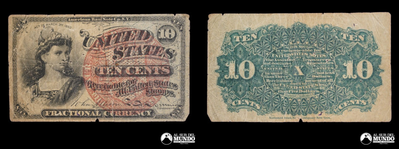 Estados Unidos. Republica Federal. 10 Centavos 1863. P#115 (F)

Estimate: USD ...