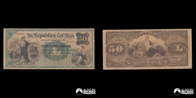 Peru, Republica. 50 Soles. 1879.