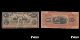 Peru, Republica. 100 Soles. 1879.