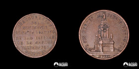 Chile. Medalla: Inauguracion del Monumento a los Heroes de Iquique. 1886.