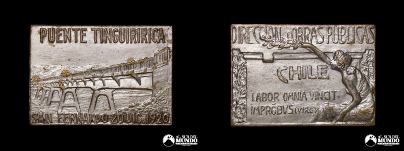 Chile. Direccion de Obras Publicas. Puente Tinguiririca. San Fernando 20 Diciemb...