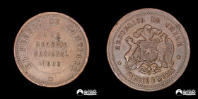 Chile. Medalla: Santiago a la Guardia Nacional. 1898.