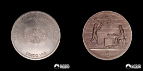 Chile, Santiago. Medalla: Fundacion de la Casa de Moneda.