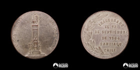 Chile, Santiago. Medalla: Inauguracion del monumento a Manuel Montt y Antonio Varas. 1904.