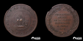 Francia. Medalla: A Bihourd, de Thonnelier. 1836. NGC AU55BN.