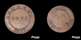 Chile. Ficha: 10 Centavos. Coya.