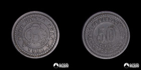 Chile. Ficha: 50 Centavos. 1904. Condoriaco.