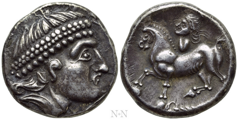 EASTERN EUROPE. Pannonia. Tetradrachm (3rd-2nd centuries BC). "Kroisbache/Reiter...