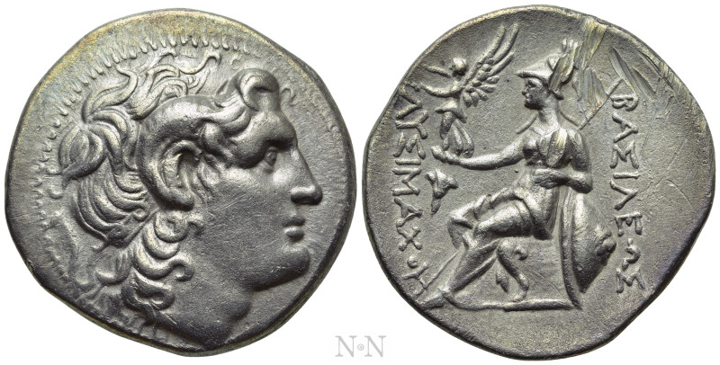 KINGS OF THRACE (Macedonian). Lysimachos (305-281 BC). Tetradrachm. Sestos.

O...