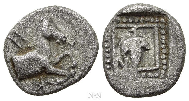 TROAS. Skepsis. Obol (Circa 450 BC).

Obv: ΣΚΗ.
Forepart of horse right.
Rev...