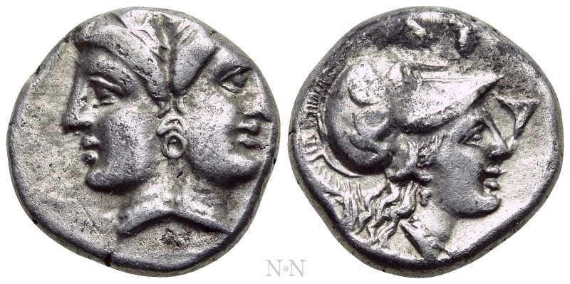 MYSIA. Lampsakos. Tetrobol (4th-3rd centuries BC). 

Obv: Janiform female head...