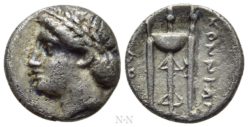 IONIA. Kolophon. Hemidrachm (Circa 330-310 BC). Konnion, magistrate. 

Obv: La...