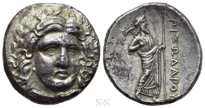 SATRAPS OF CARIA. Pixodaros (Circa 341/0-336/5 BC). Didrachm. Halikarnassos. 
...