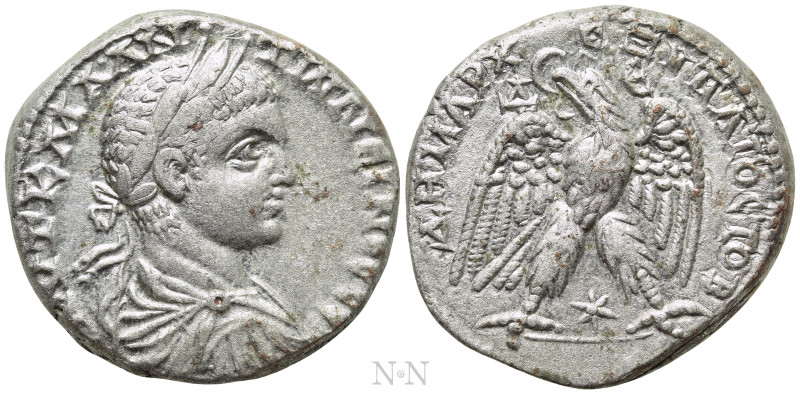 SELEUCIS & PIERIA. Antioch. Elagabalus (218-222). Tetradrachm. 

Obv: AVT K M ...